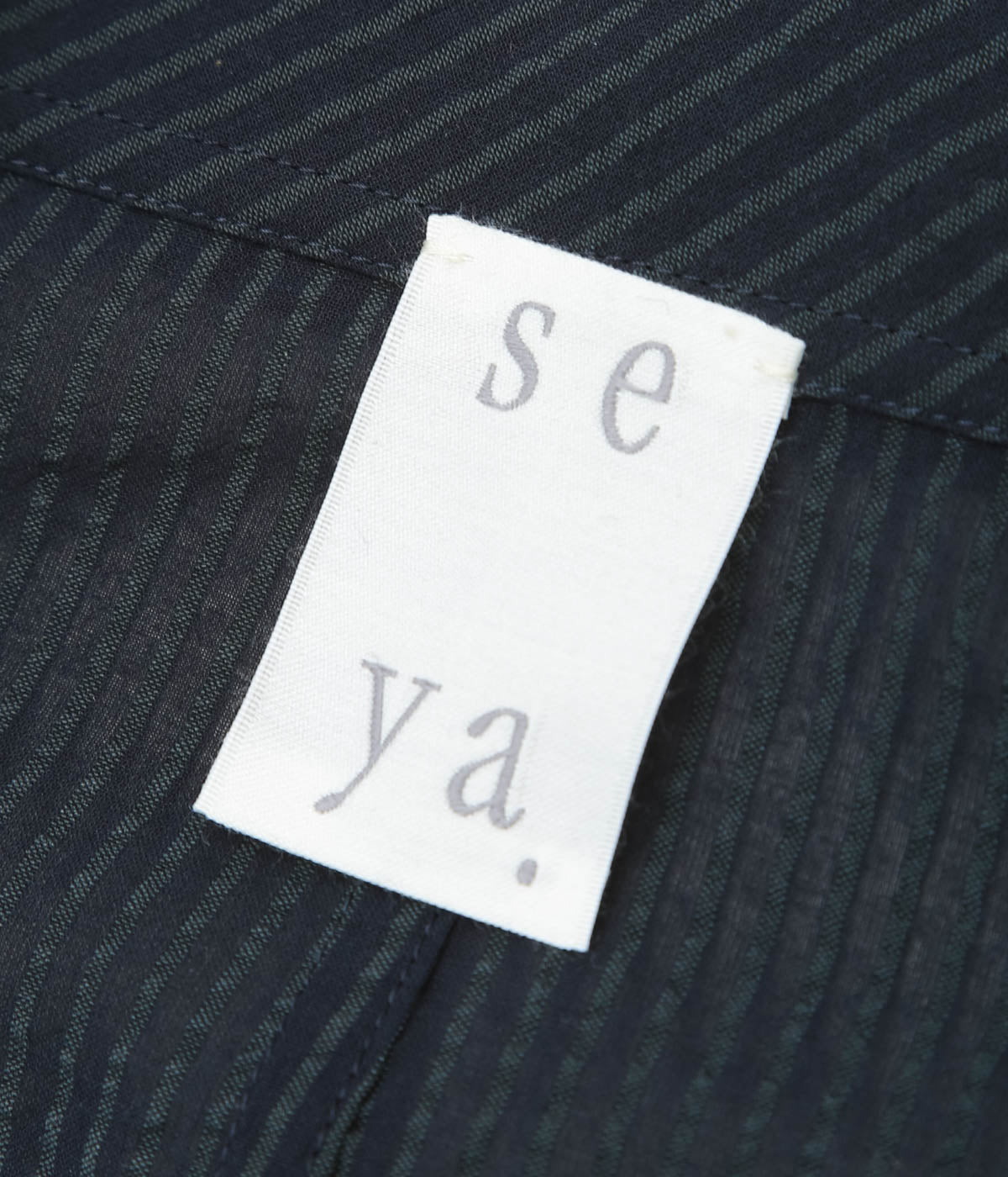 SEYA. ''NAM OU ZERO JACKET'' (STRIPED LAO NAVY)