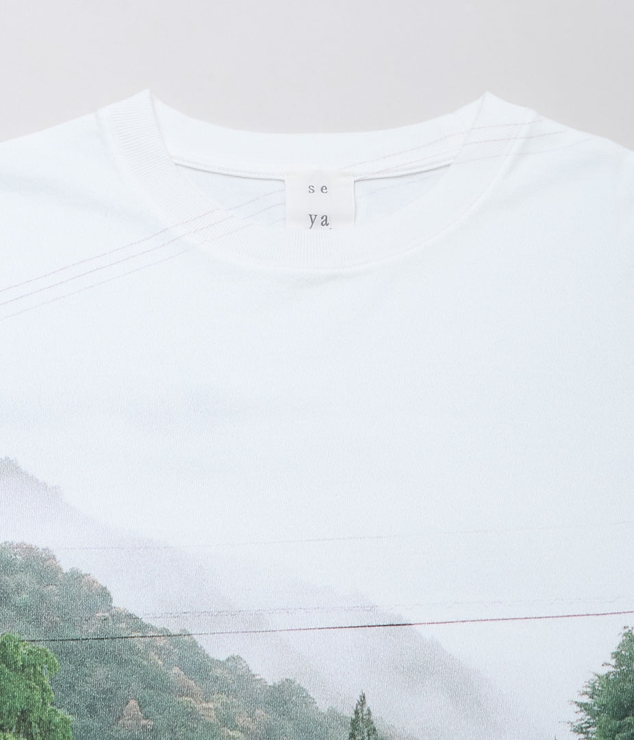 クラシック (WHITE-FOG-COLOR T-SHIRT'' ''PRINTED SEYA. PRINT) THE – トップス