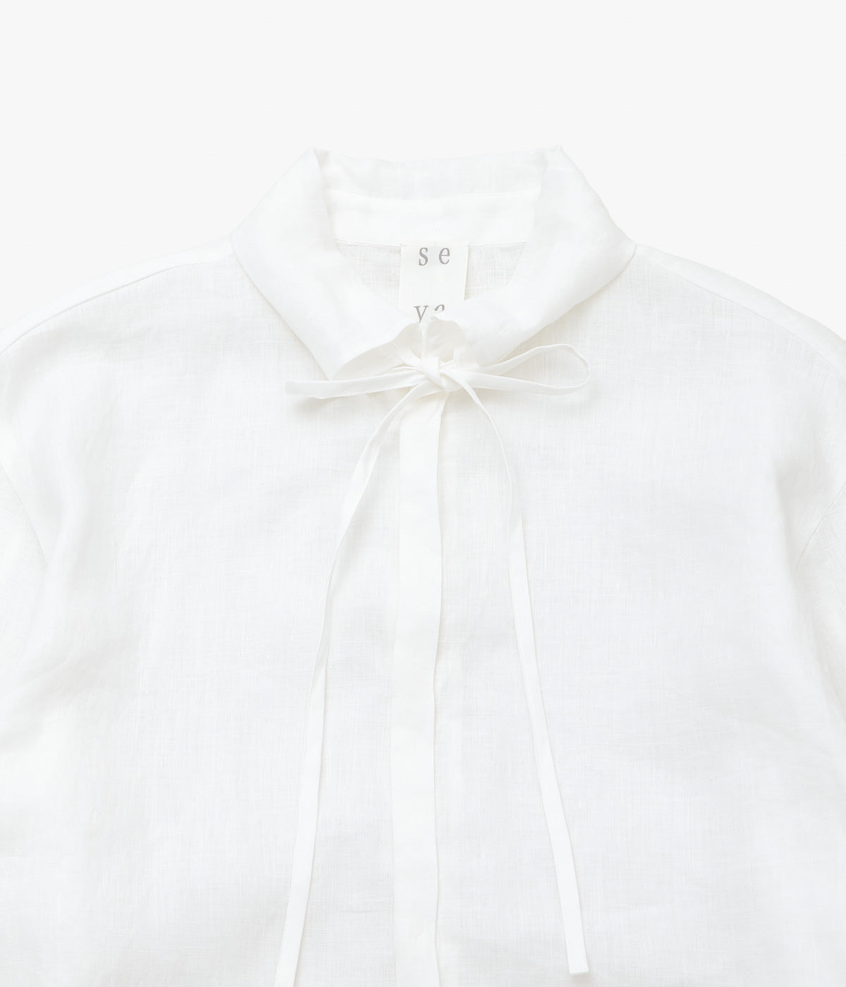 SEYA. "SEYA X MAIDENS SHOP O'KEEFFE SHIRT GAUZE/LINEN" (WHITE)