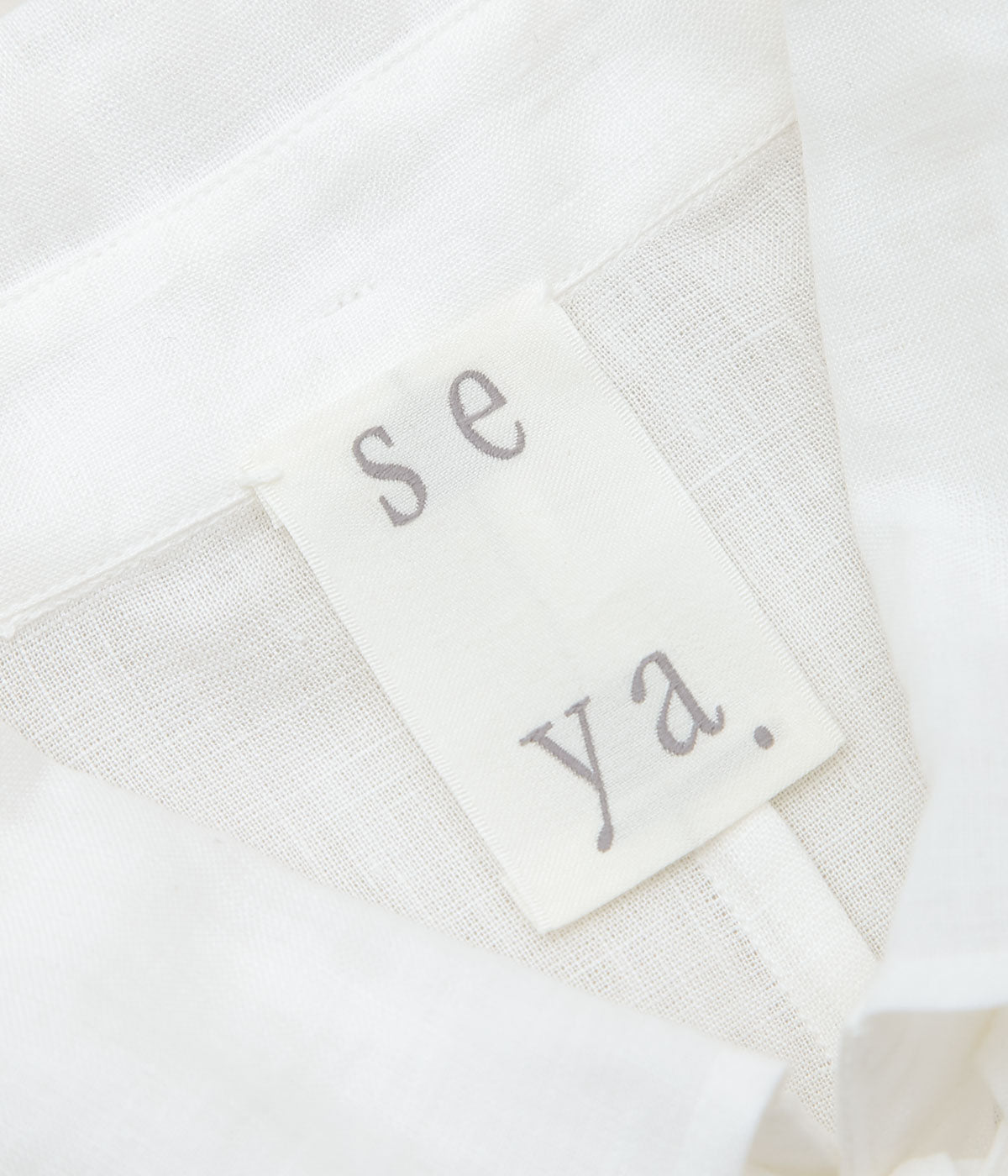 SEYA. "SEYA X MAIDENS SHOP O'KEEFFE SHIRT GAUZE/LINEN" (WHITE)