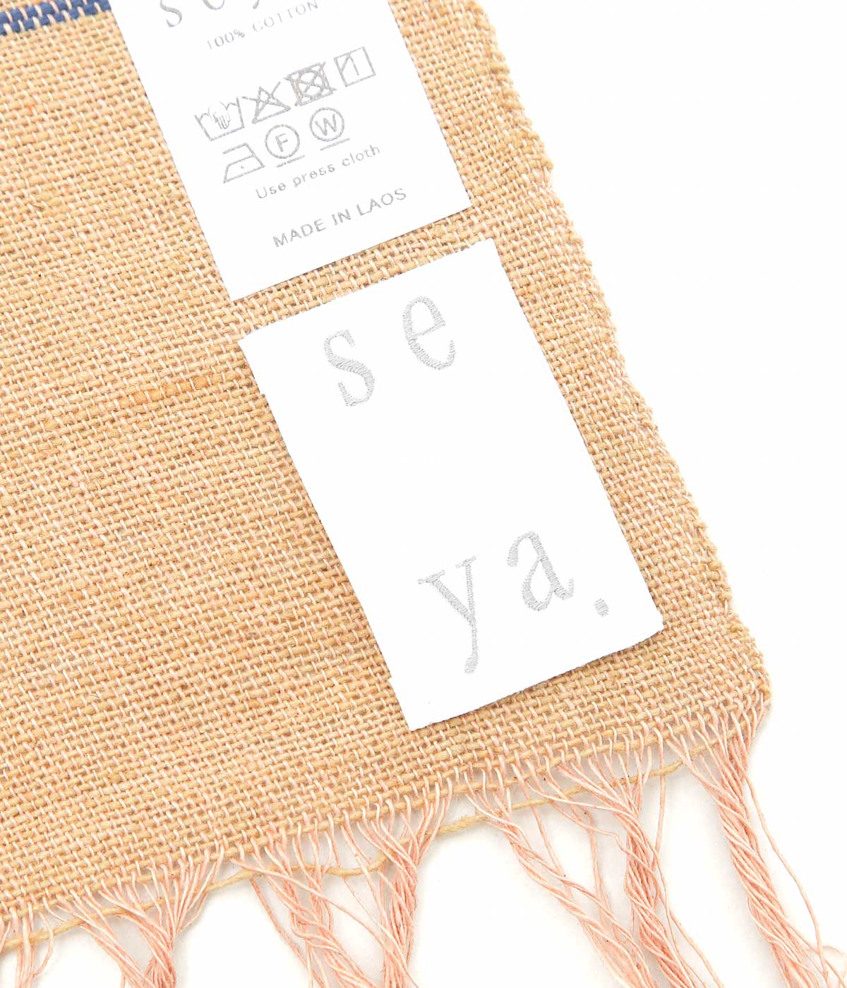 SEYA. ''SOP CHEM COCONUTS TOWEL'' (GREY X BLUE)