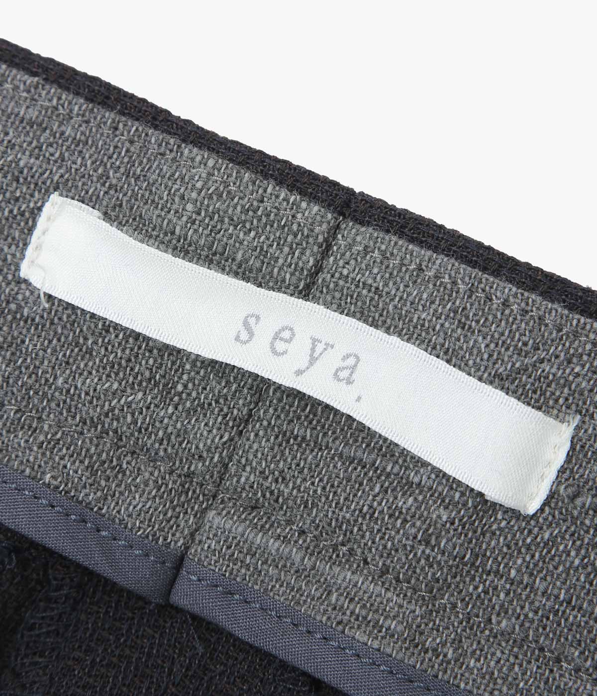SEYA. ''TRAVEL PANTS'' (MUD INDIGO)