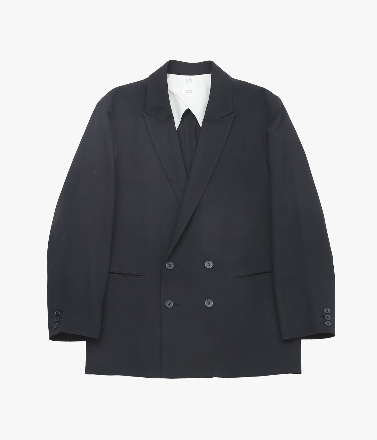 SEYA. ''TRAVEL TAILORED  JACKET'' (MUD INDIGO)