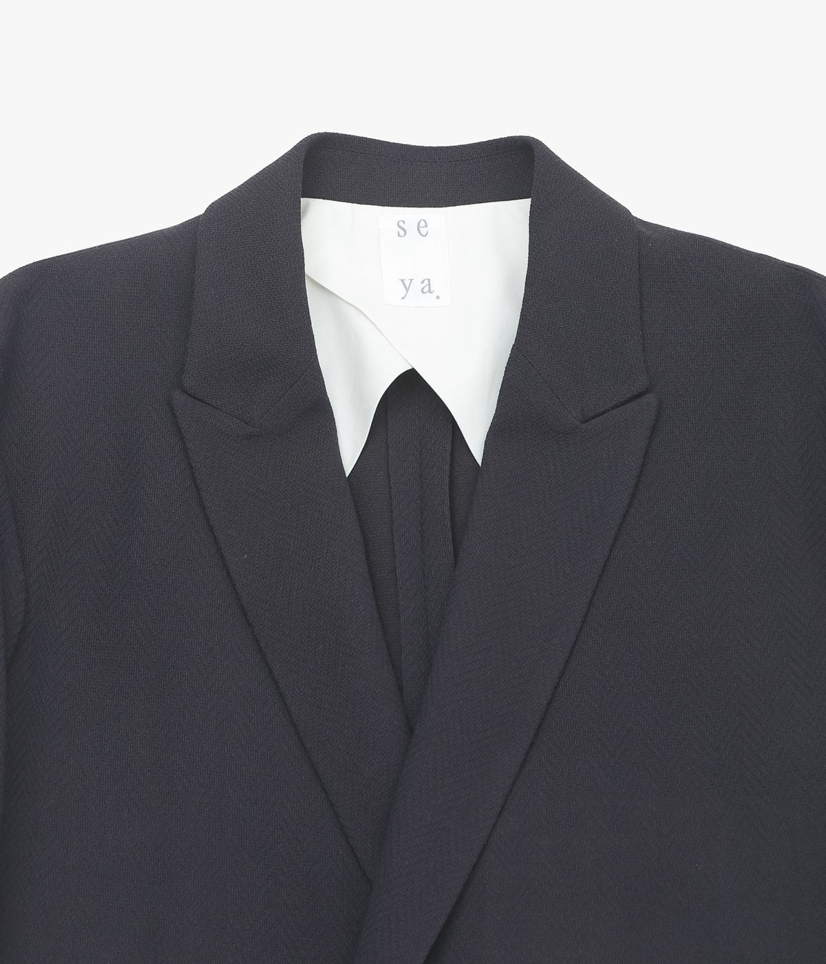 SEYA. ''TRAVEL TAILORED  JACKET'' (MUD INDIGO)