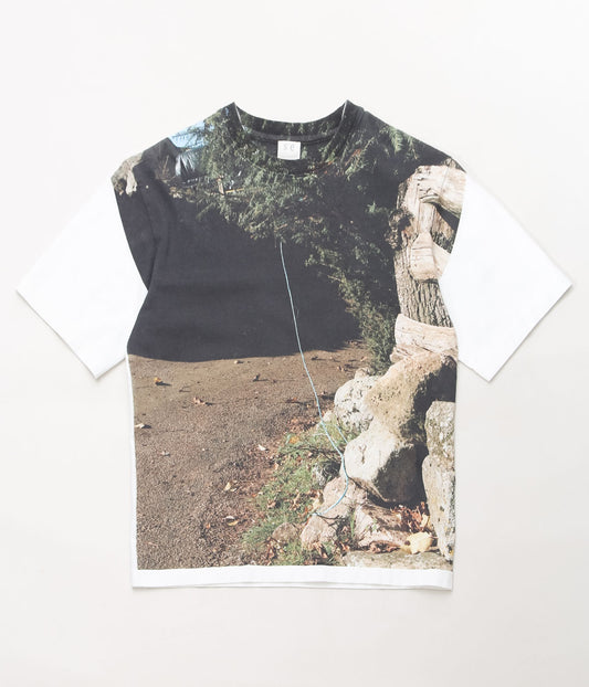 SEYA. ''25AW PRINTED T-SHIRT'' (COLOR PRINT WHITE)