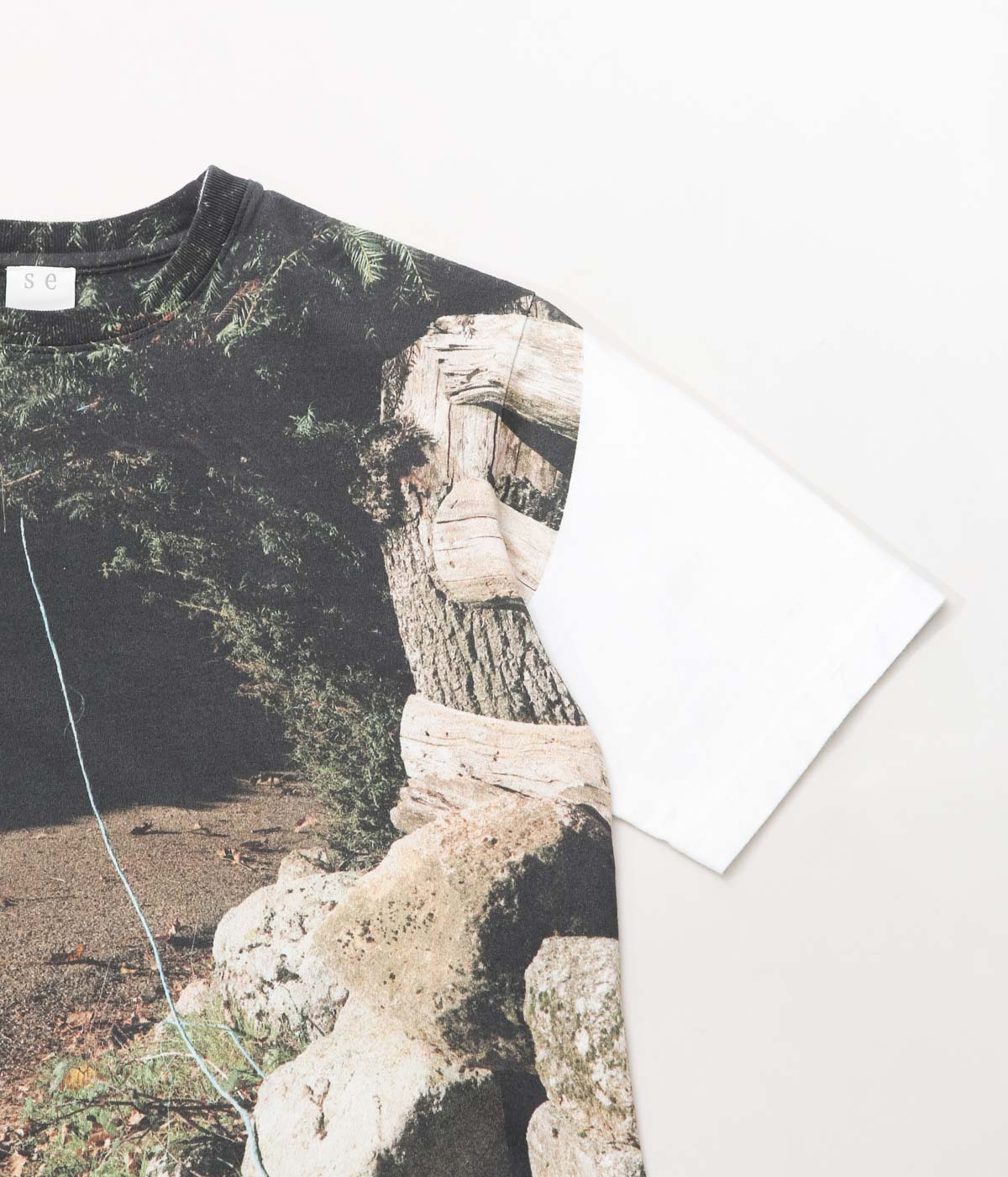 SEYA. ''25AW PRINTED T-SHIRT'' (COLOR PRINT WHITE)