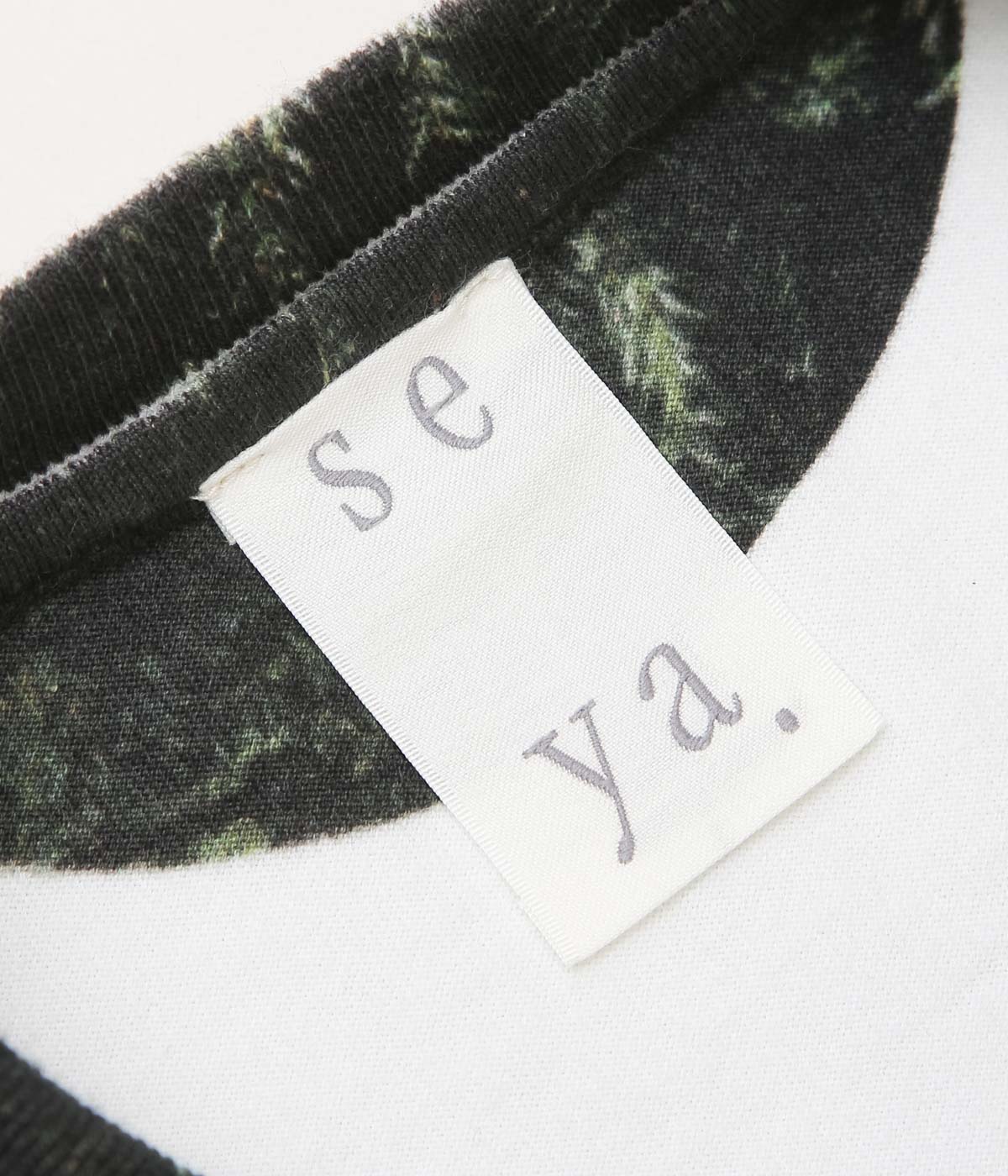SEYA. ''25AW PRINTED T-SHIRT'' (COLOR PRINT WHITE)