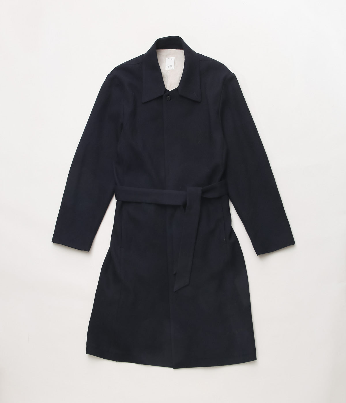 SEYA. ''25AW RAYMOND HERRINGBONE AUTUMN COAT'' (MID NIGHT)