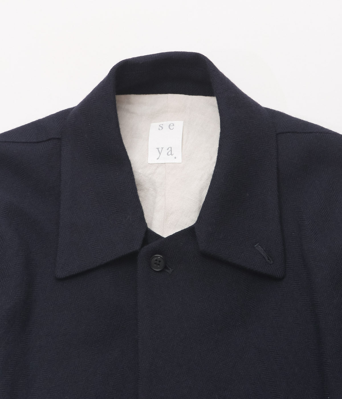 SEYA. ''25AW RAYMOND HERRINGBONE AUTUMN COAT'' (MID NIGHT)