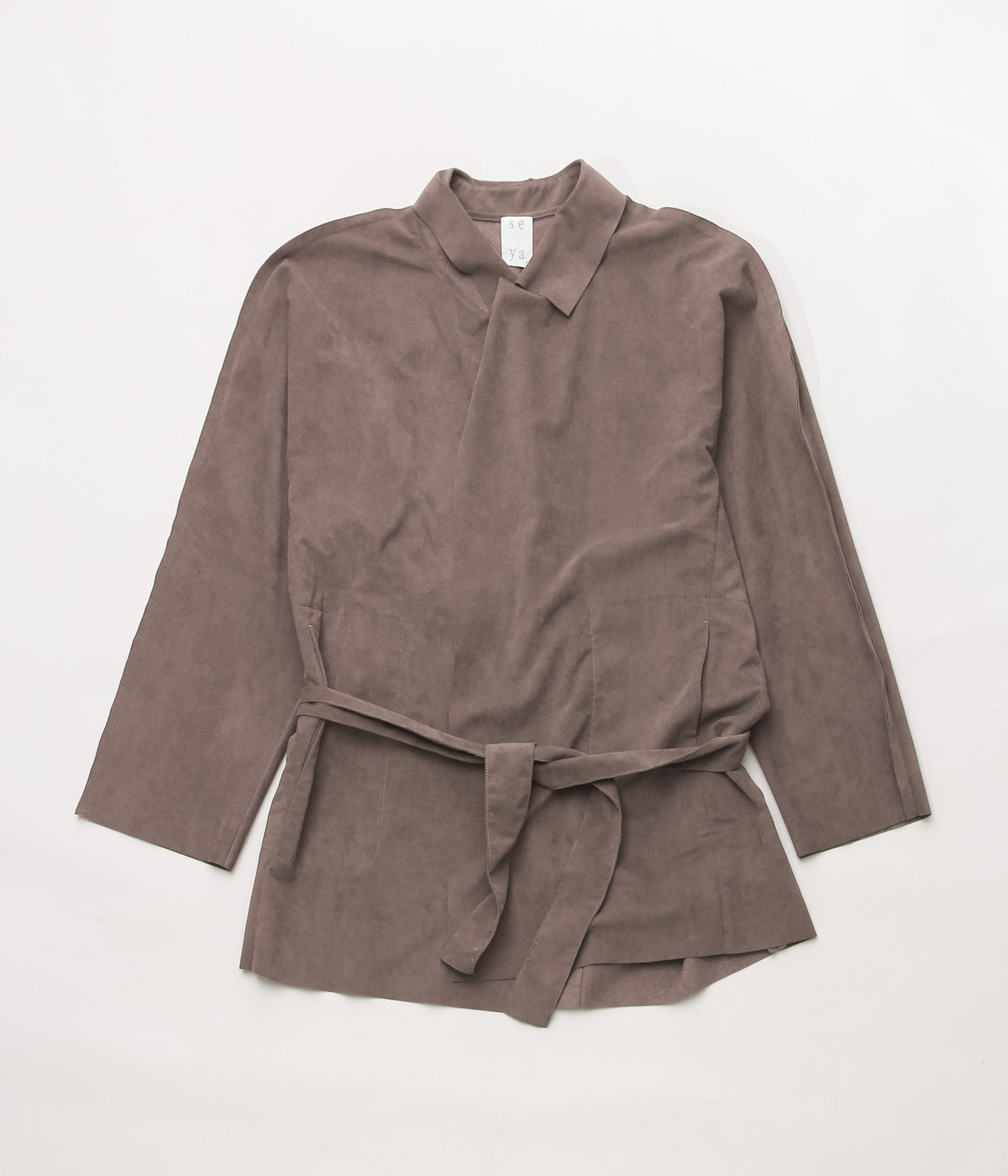 SEYA. ''25AW VEGETAL DRAPED GOWN'' (NOISETTE)