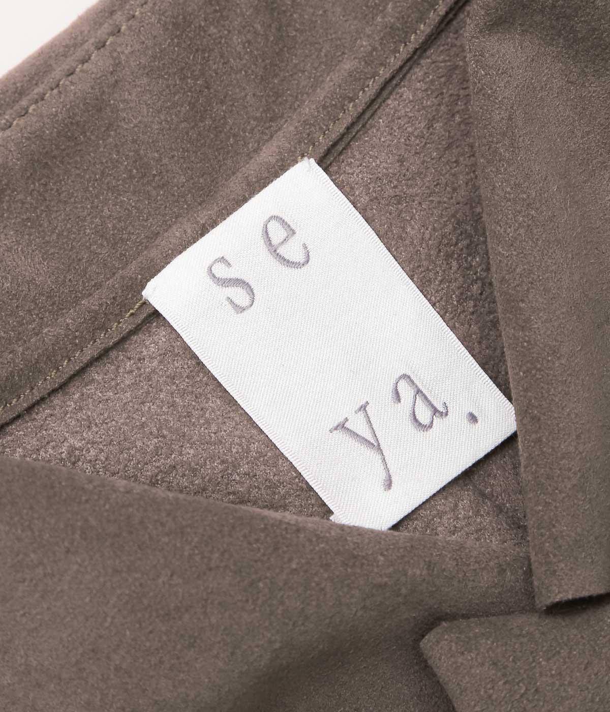 SEYA. ''25AW VEGETAL DRAPED GOWN'' (NOISETTE)