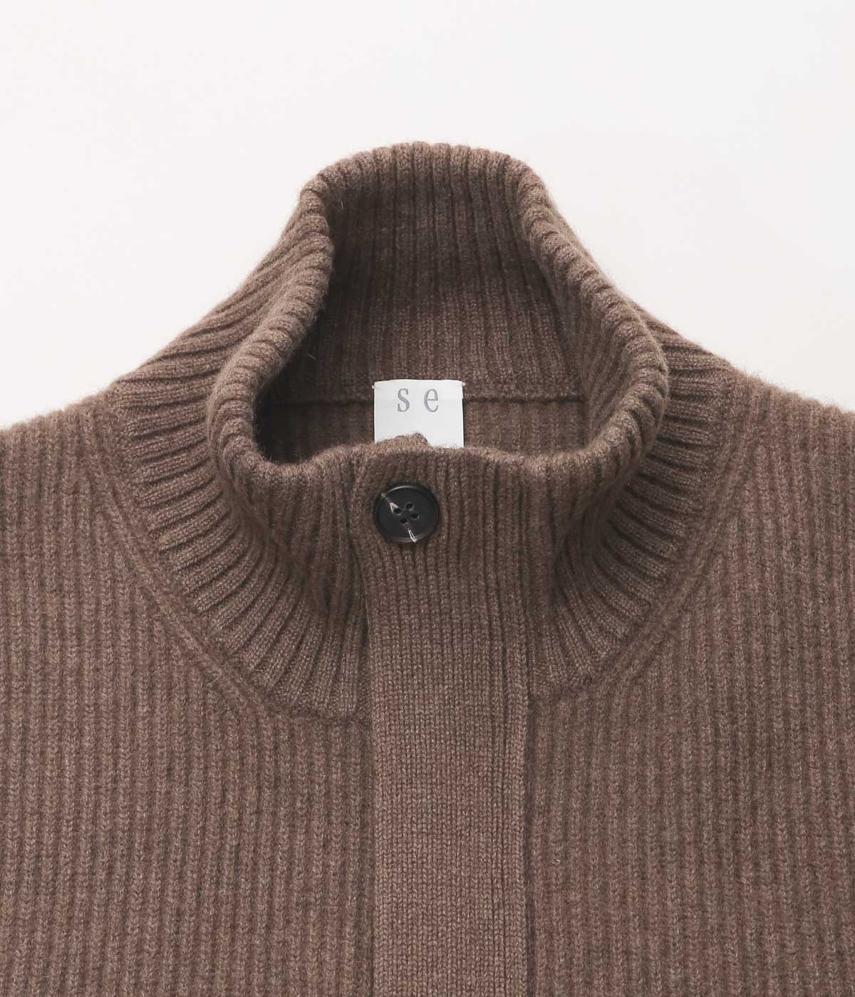 SEYA. ''CLOUD KNIT BLOUSON'' (UNDYED YAK)