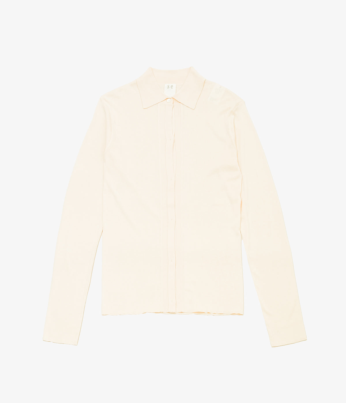 SEYA. ''HIGH GAUZE SILK SHIRT'' (CREME)