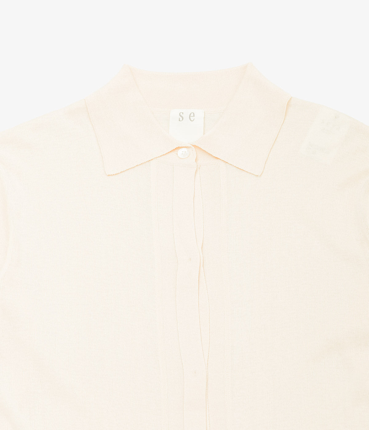 SEYA. ''HIGH GAUZE SILK SHIRT'' (CREME)