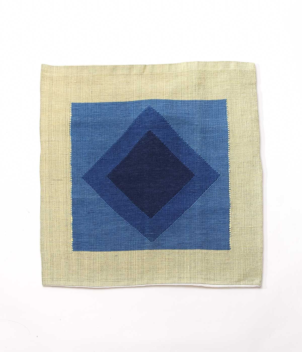 SEYA. ''LAOS CUSHION COVER #1'' (BLUE*GREEN)