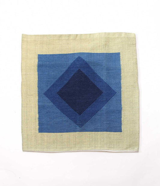 SEYA. ''LAOS CUSHION COVER #1'' (BLUE*GREEN)