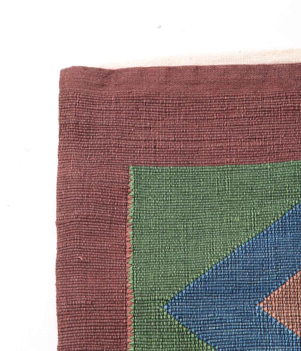 SEYA. ''LAOS CUSHION COVER #3'' (VIOLET*GREEN)