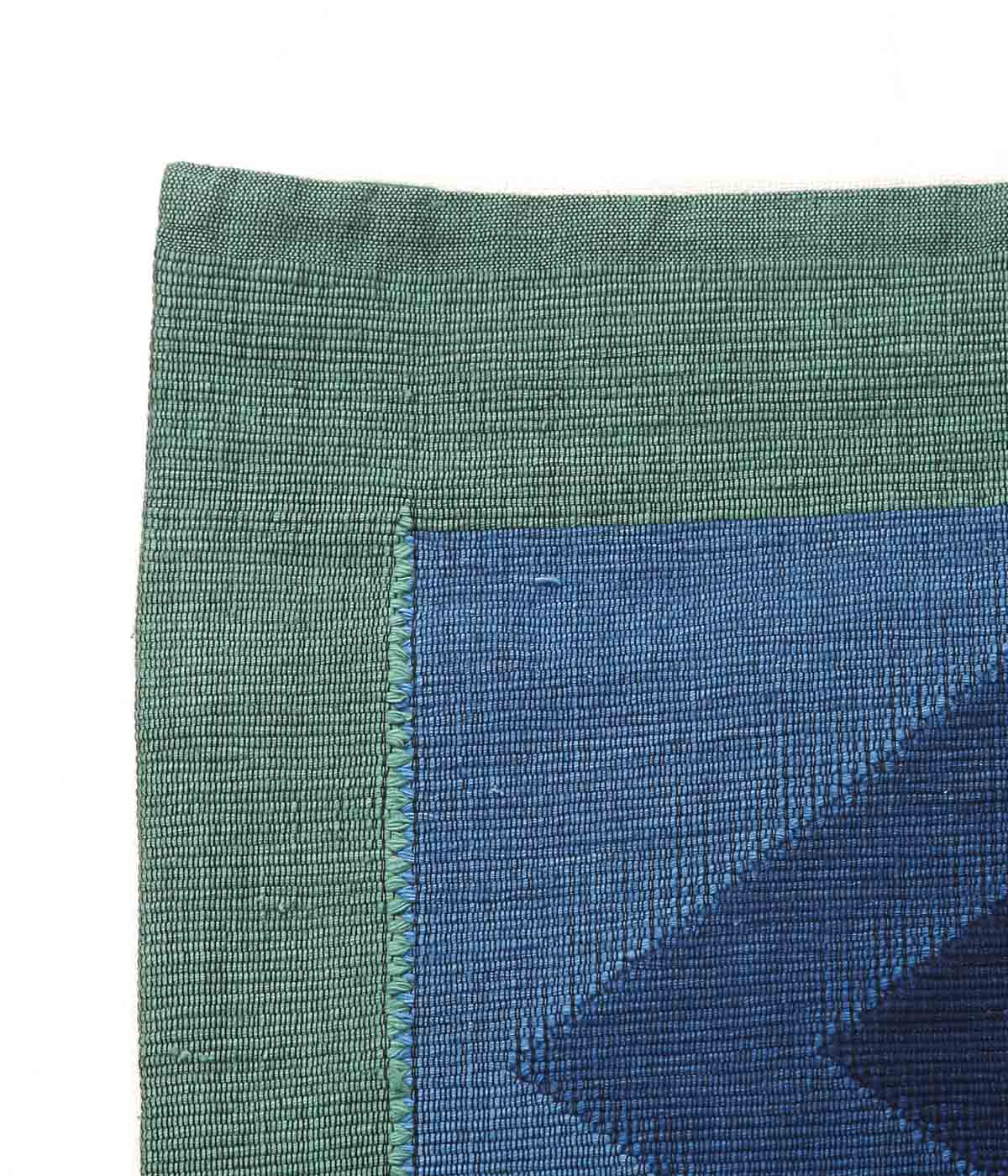 SEYA. ''LAOS CUSHION COVER #1'' (BLUE*GREEN)