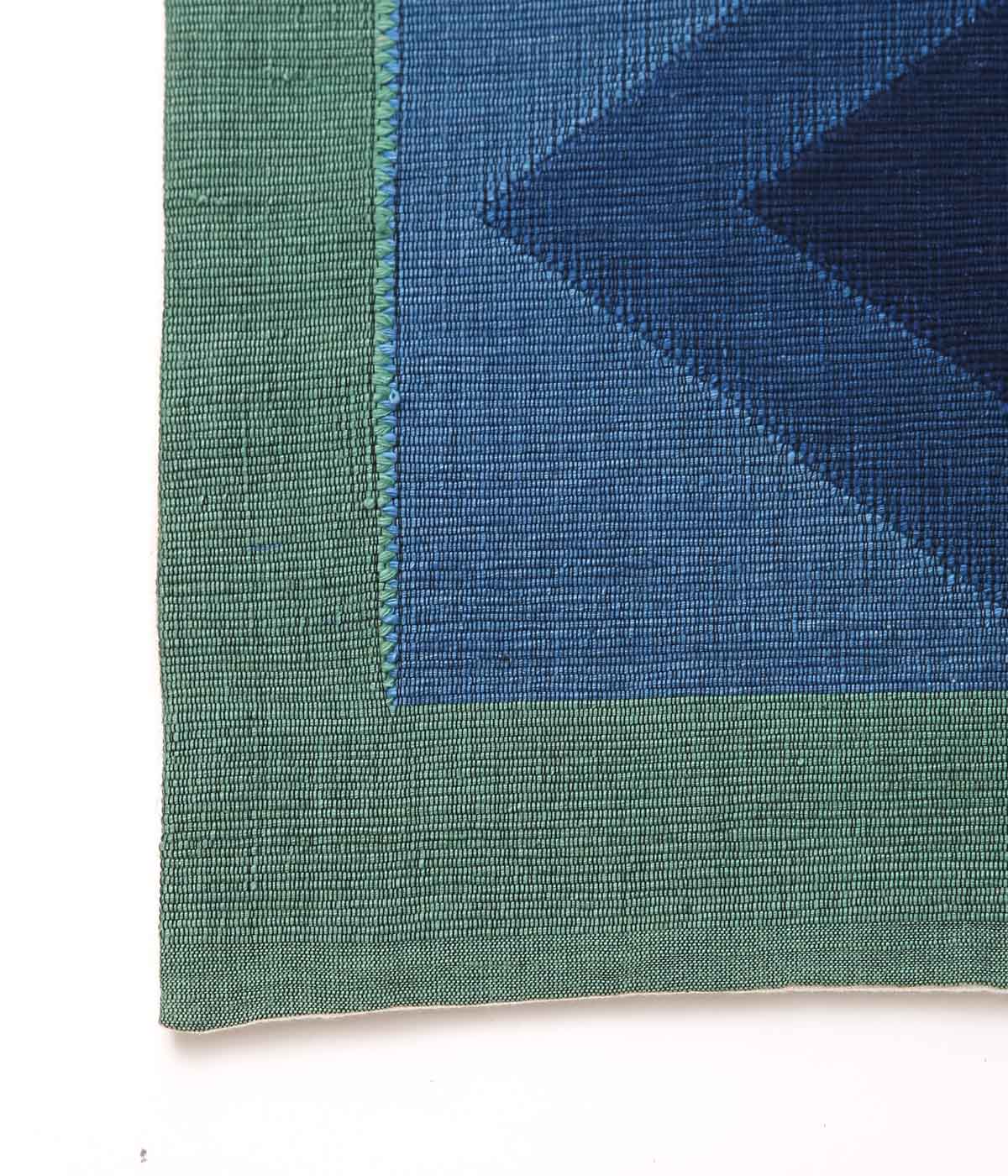 SEYA. ''LAOS CUSHION COVER #1'' (BLUE*GREEN)