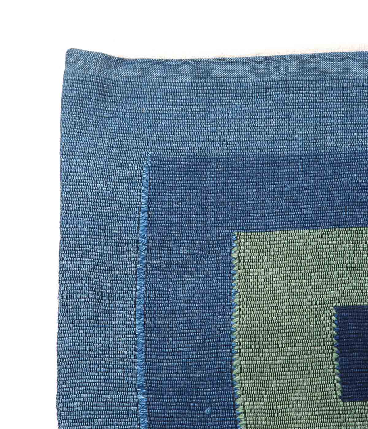 SEYA. ''LAOS CUSHION COVER #3'' (BLUE*GREEN)