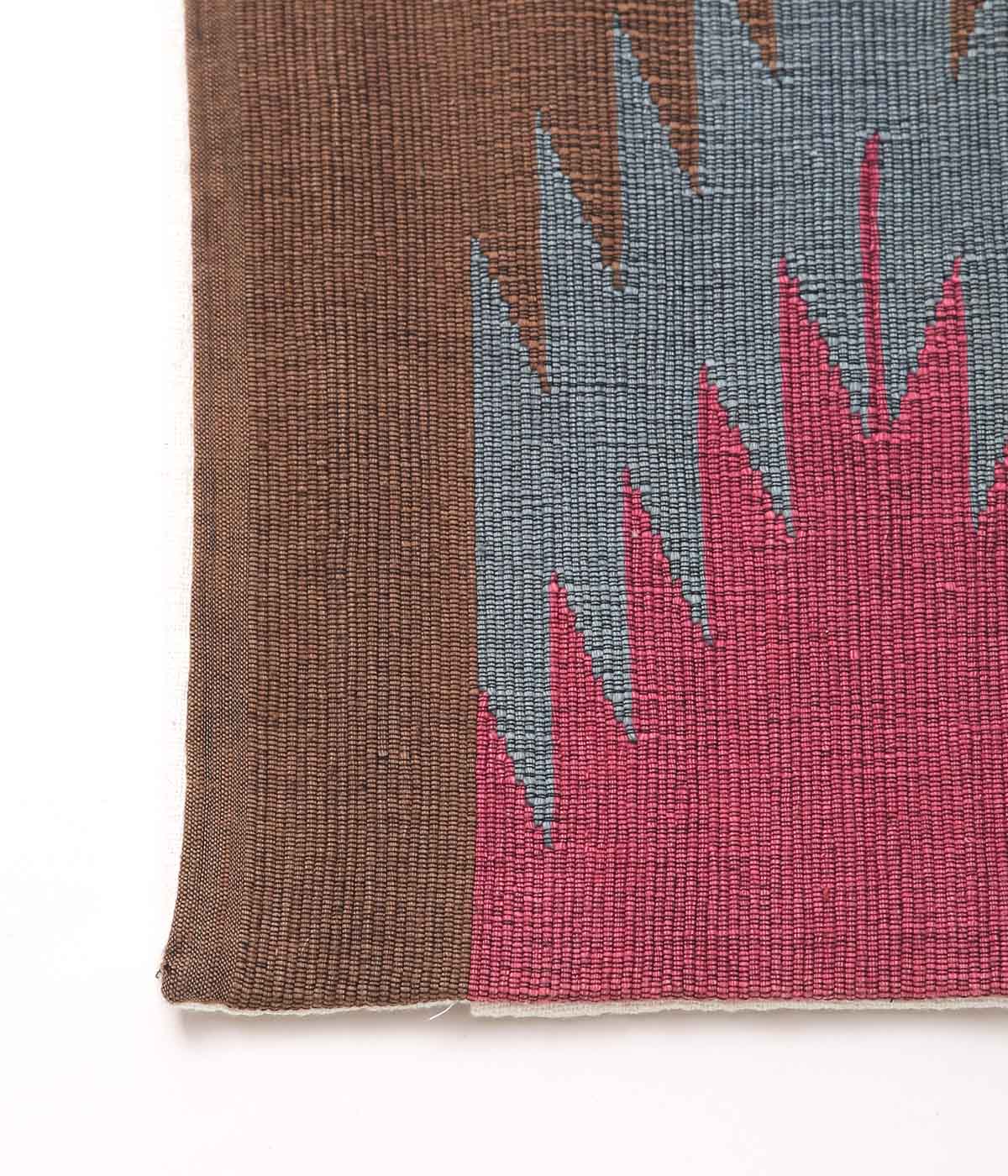 SEYA. ''LAOS CUSHION COVER #3'' (BROWN*BLUEl*TURQUOISE)