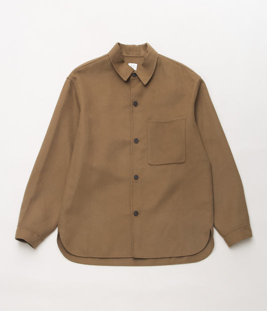 SEYA. ''LIGHT DOUBLE FACE SHIRT'' (SQUIRREL)