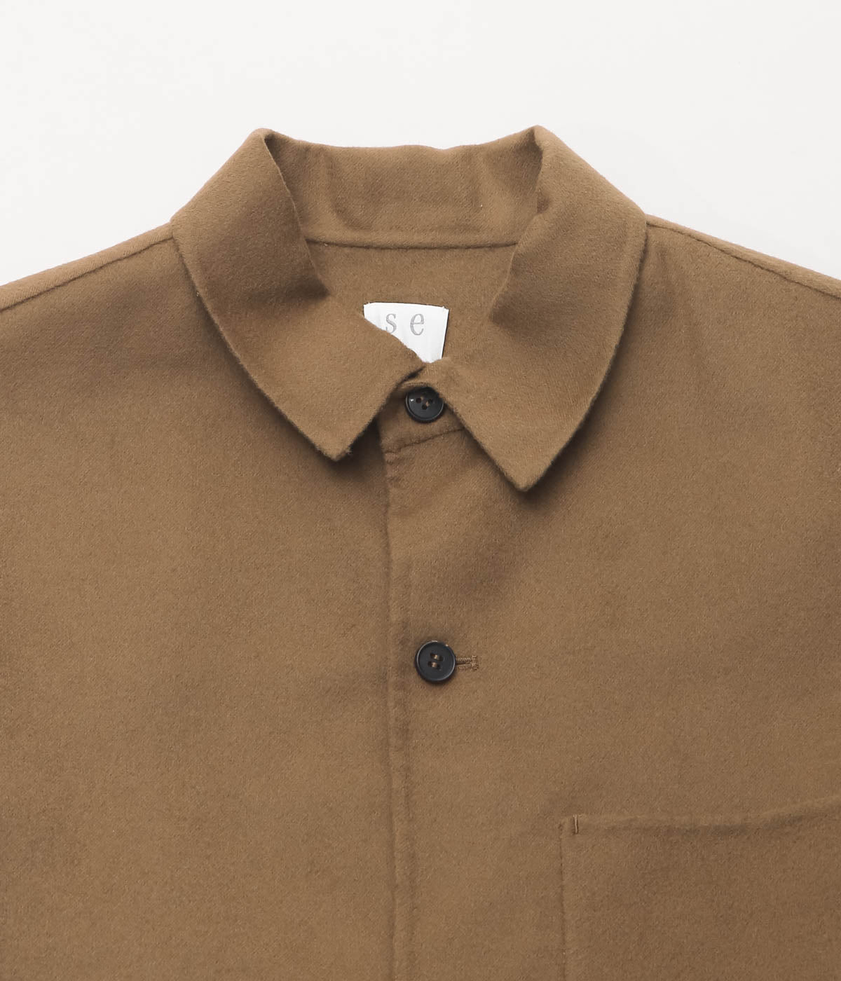 SEYA. ''LIGHT DOUBLE FACE SHIRT'' (SQUIRREL)