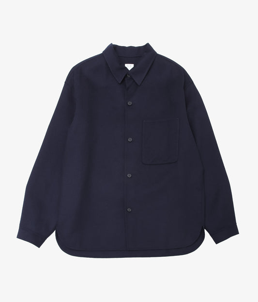 SEYA. ''LIGHT DOUBLE FACE SHIRT'' (NIGHT)