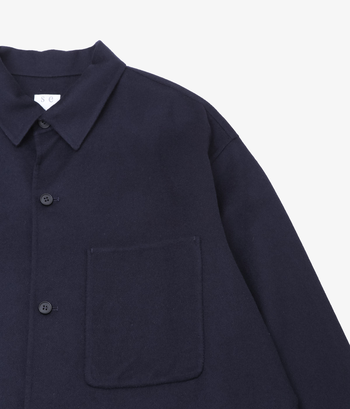 SEYA. ''LIGHT DOUBLE FACE SHIRT'' (NIGHT)