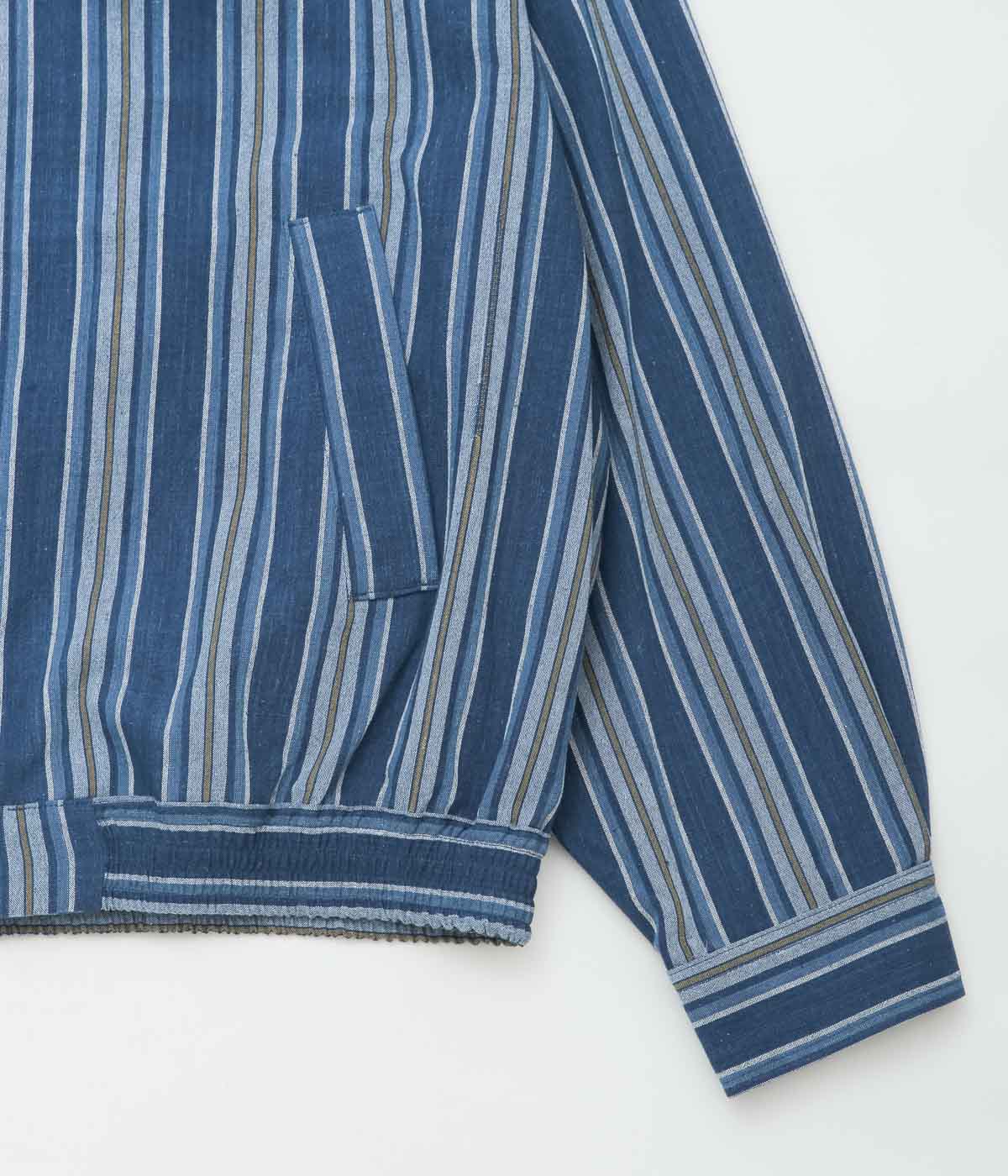 SILLAGE ''BINGO KASURI ZIP UP BLOUSON'' (YELLOW NAVY STRIPE)