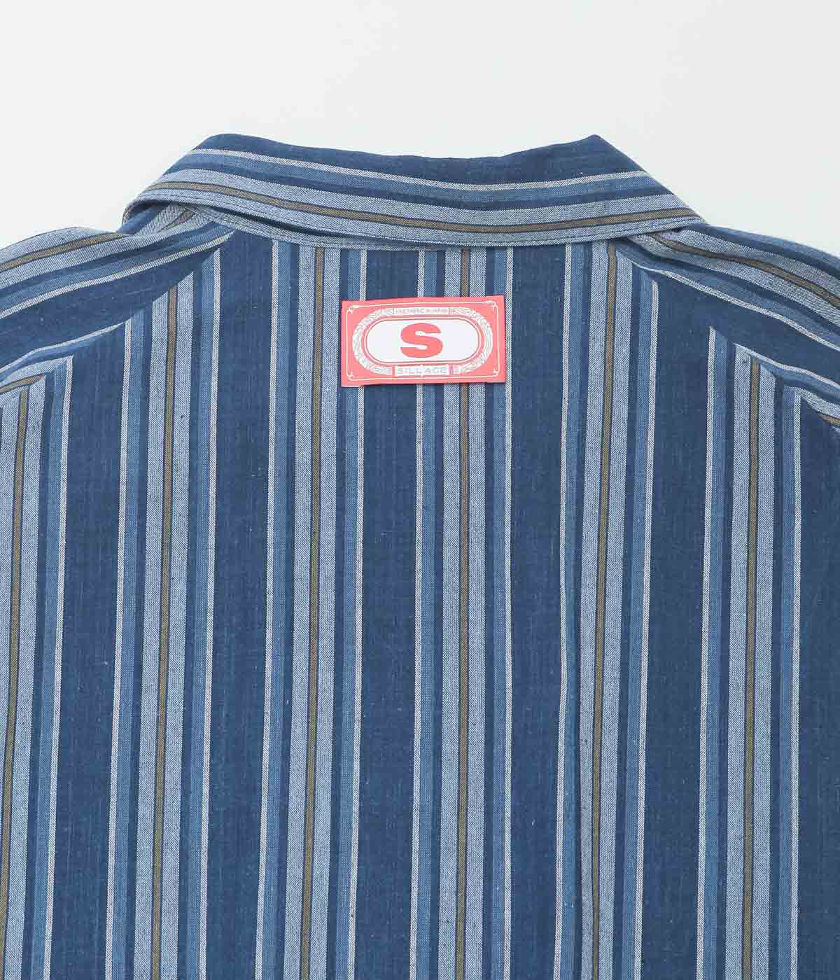 SILLAGE ''BINGO KASURI ZIP UP BLOUSON'' (YELLOW NAVY STRIPE)
