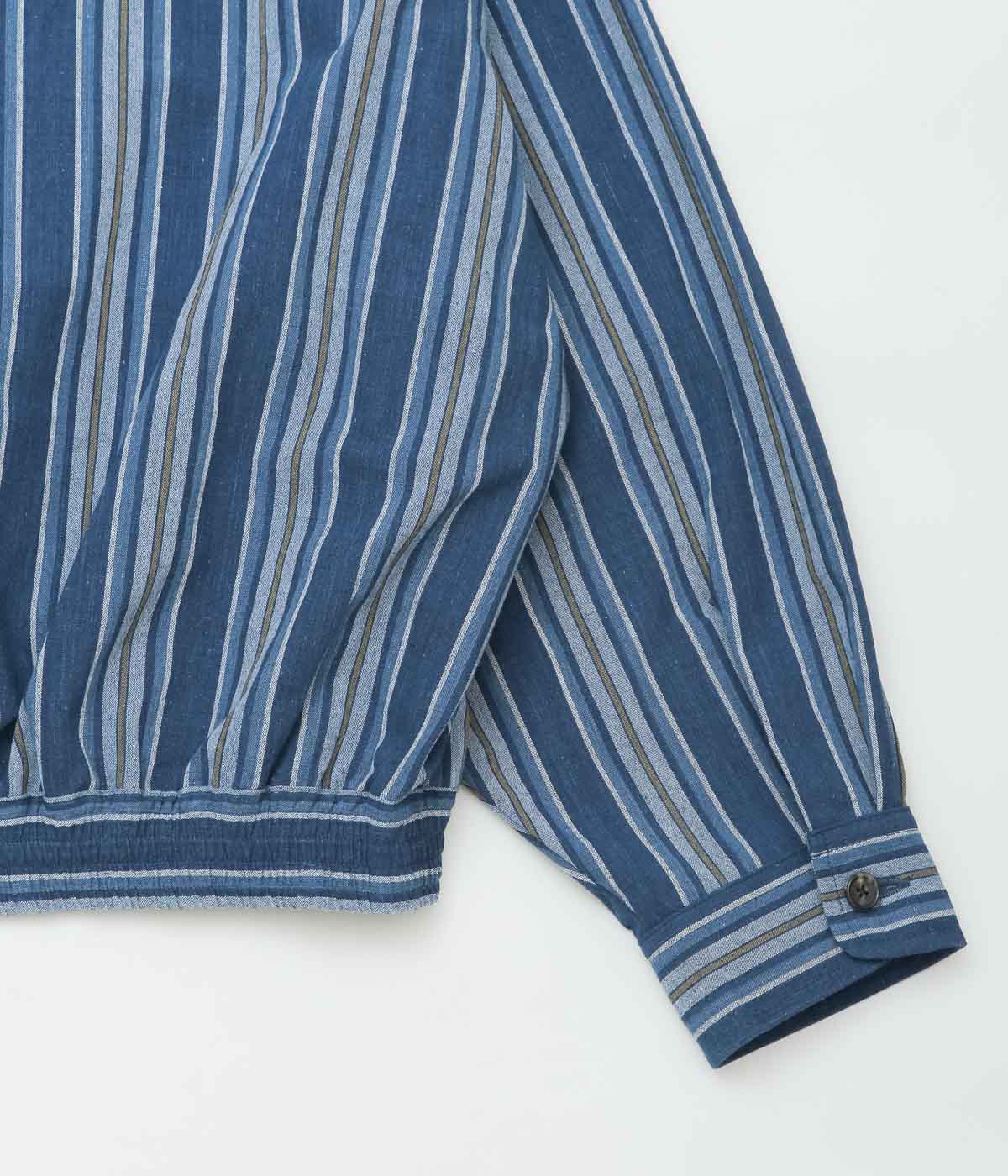SILLAGE ''BINGO KASURI ZIP UP BLOUSON'' (YELLOW NAVY STRIPE)
