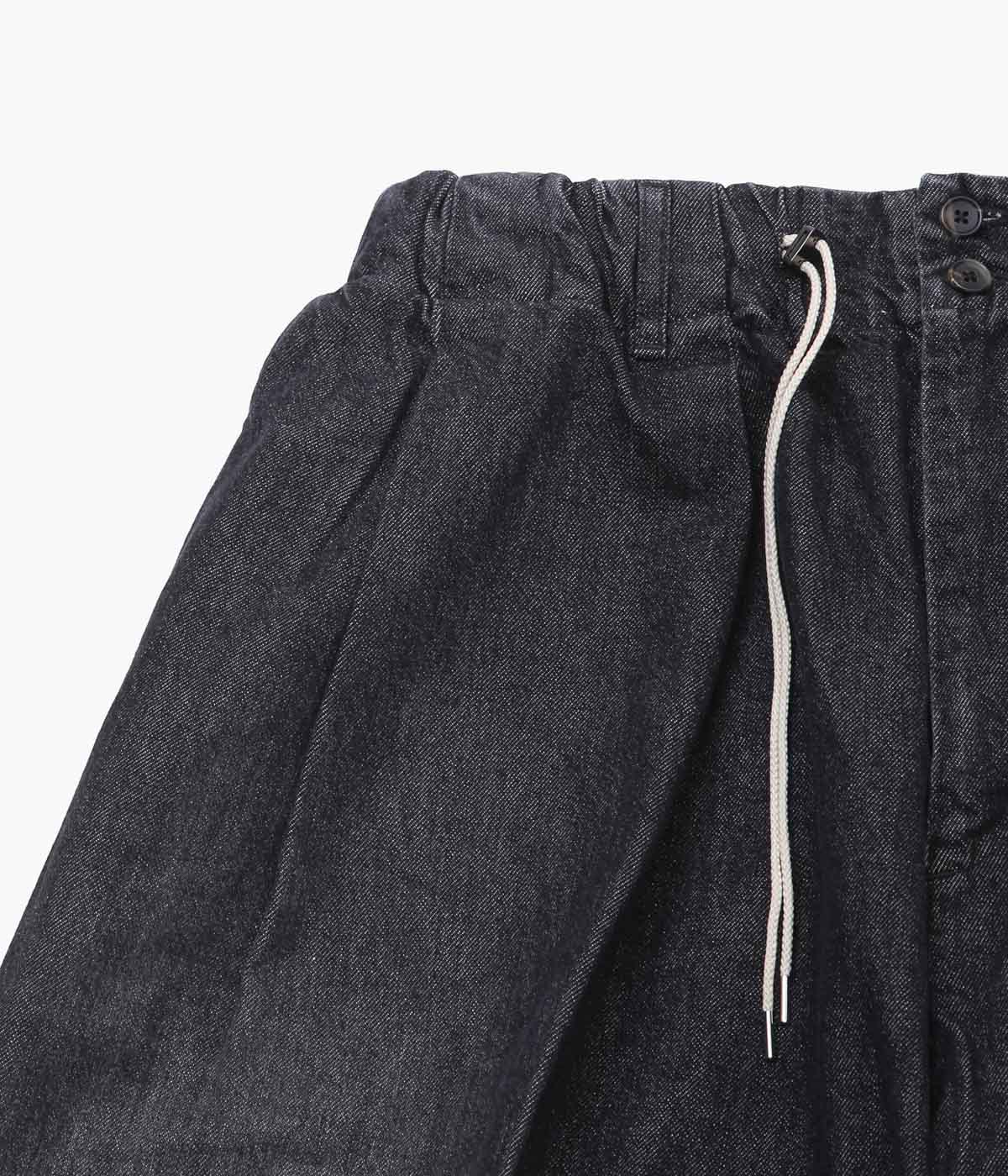 SILLAGE ''CIRCULAR PANTS'' (BLACK DENIM DAMAGED)