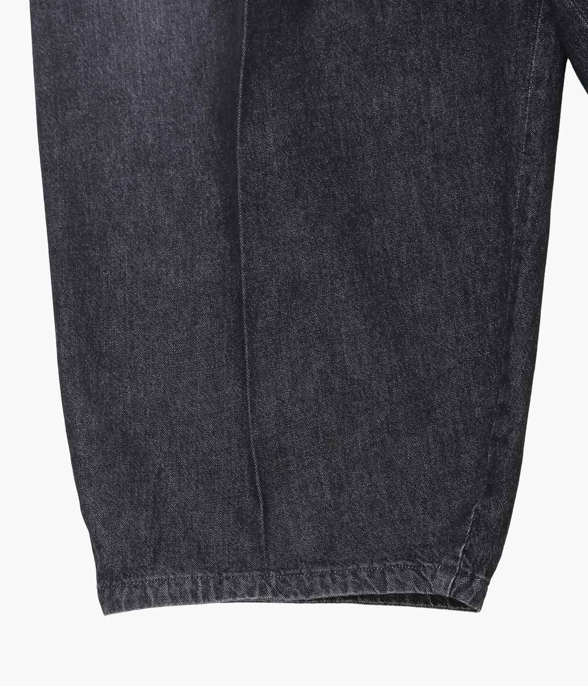 SILLAGE ''CIRCULAR PANTS'' (BLACK DENIM DAMAGED)