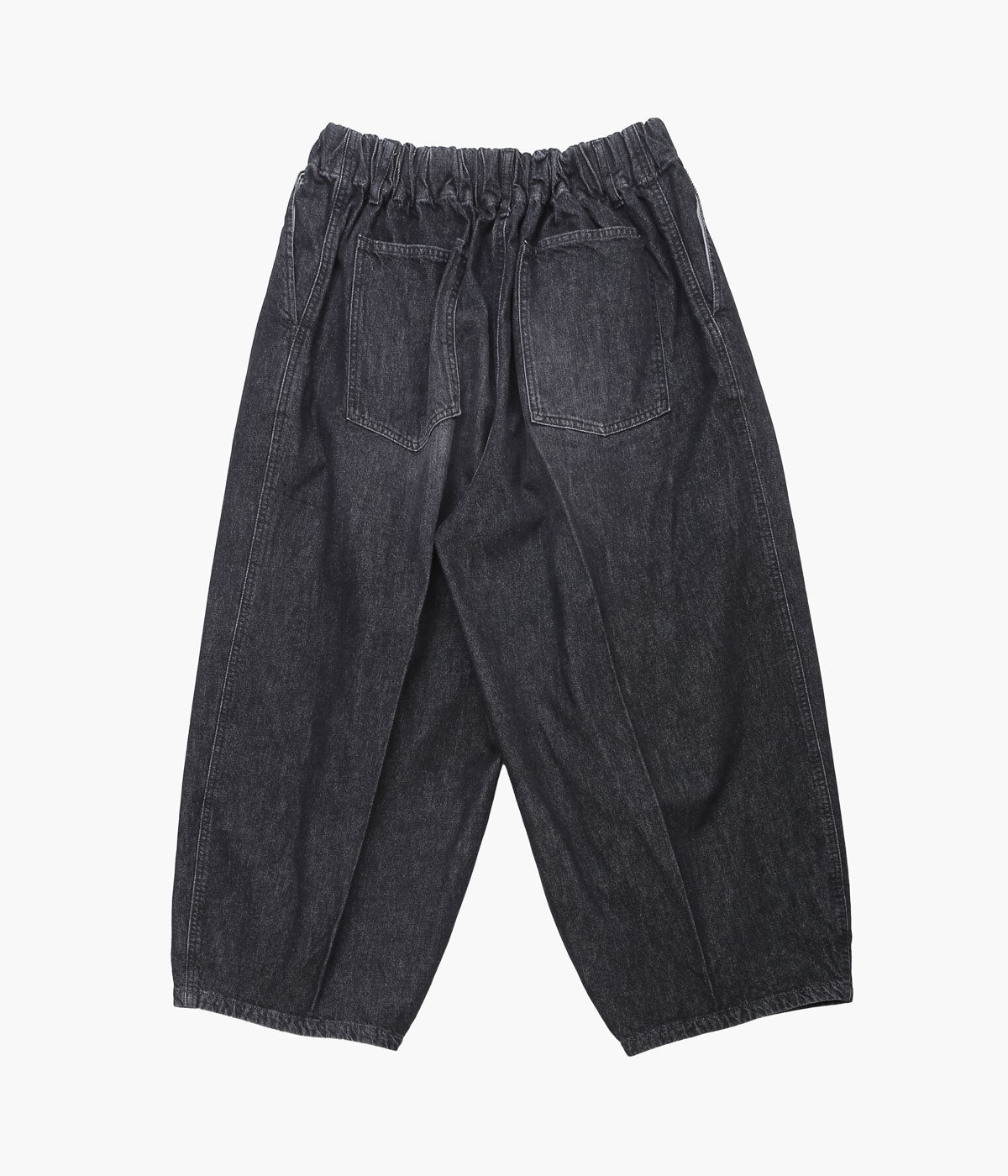 SILLAGE ''CIRCULAR PANTS'' (BLACK DENIM DAMAGED)