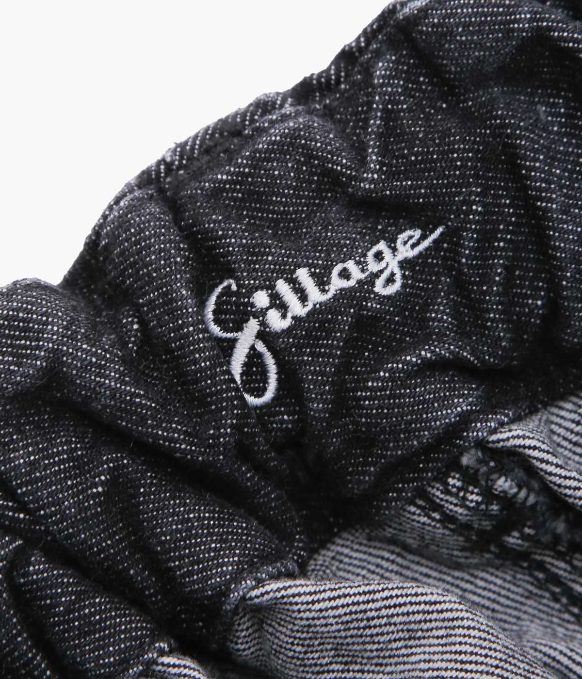 SILLAGE ''CIRCULAR PANTS'' (BLACK DENIM DAMAGED)