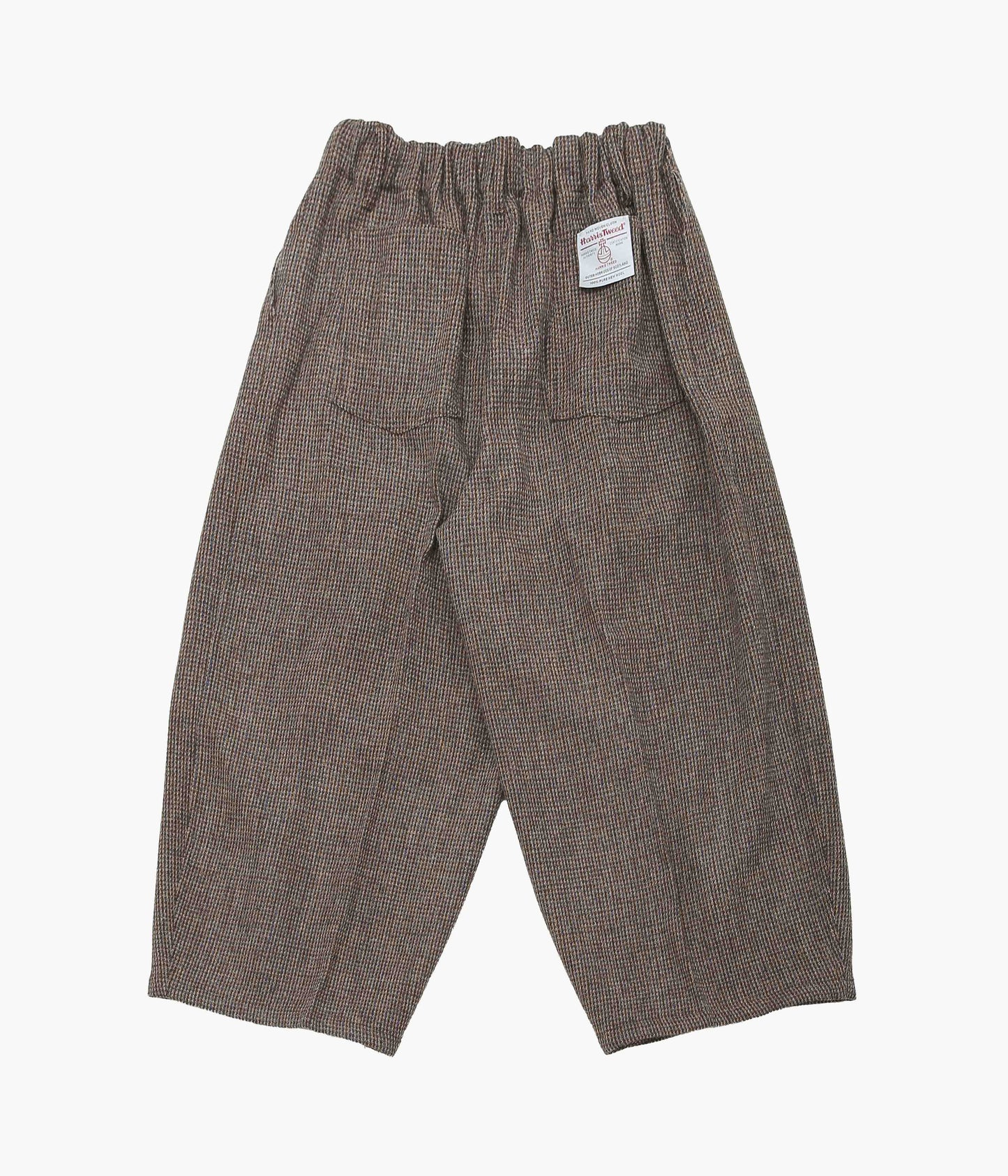 SILLAGE ''CIRCULAR PANTS HOUND TOOTH LIGHT BROWN HARRIS TWEED'' (LIGHT BROWN)