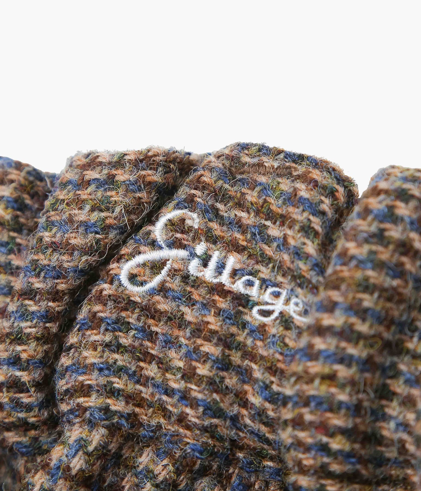 SILLAGE ''CIRCULAR PANTS HOUND TOOTH LIGHT BROWN HARRIS TWEED'' (LIGHT BROWN)