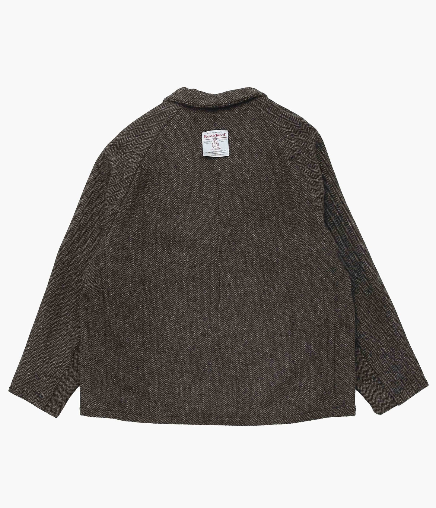 SILLAGE ''DOUBLE BREASTED HERRING BONE BROWN HARRIS TWEED'' (BROWN)