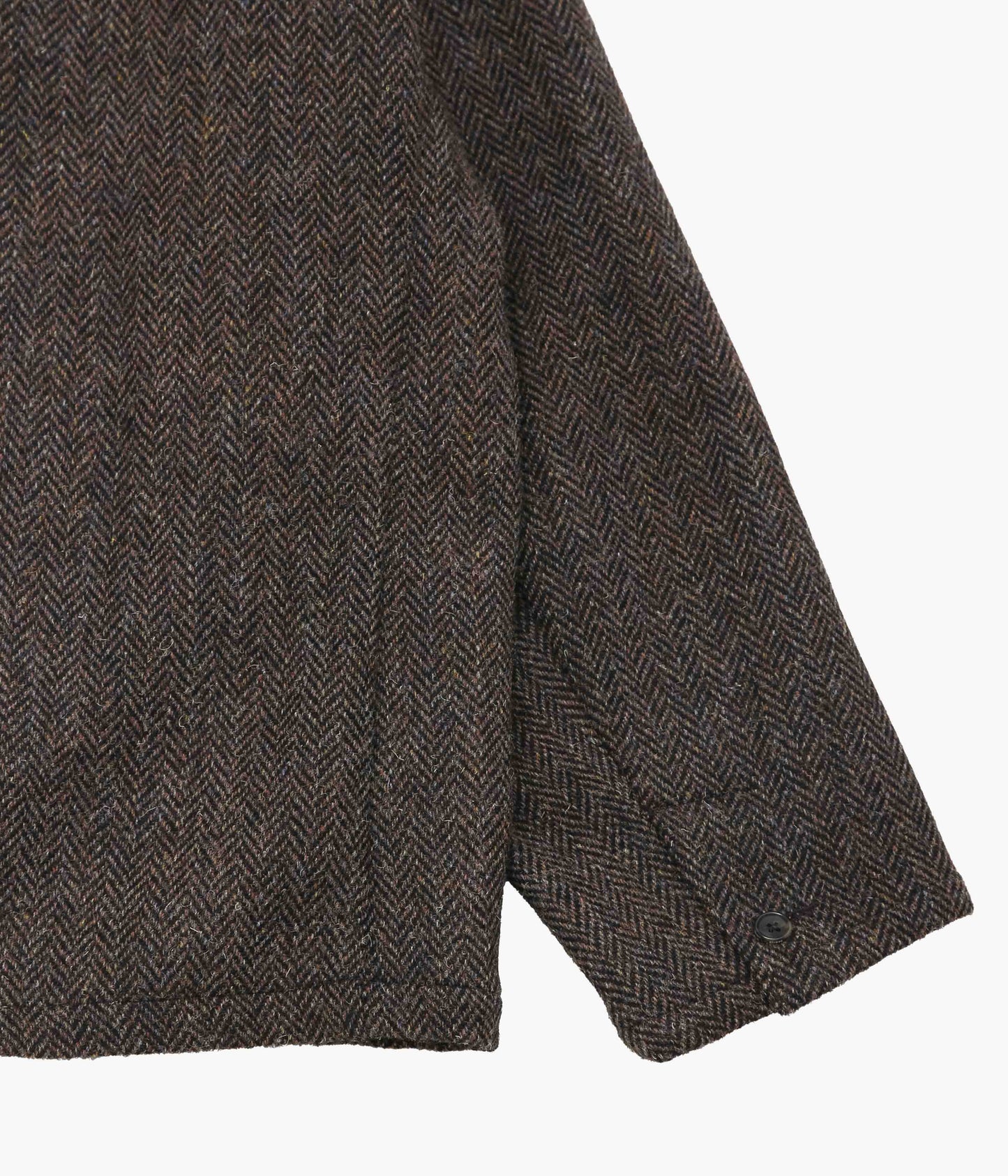 SILLAGE ''DOUBLE BREASTED HERRING BONE BROWN HARRIS TWEED'' (BROWN)