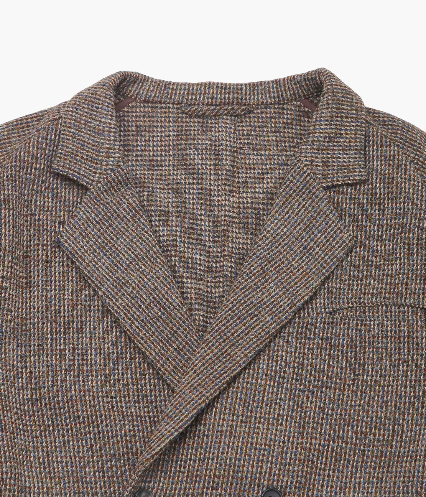 SILLAGE ''DOUBLE BREASTED HOUND TOOTH LIGHT BROWN HARRIS TWEED'' (LIGHT BROWN)