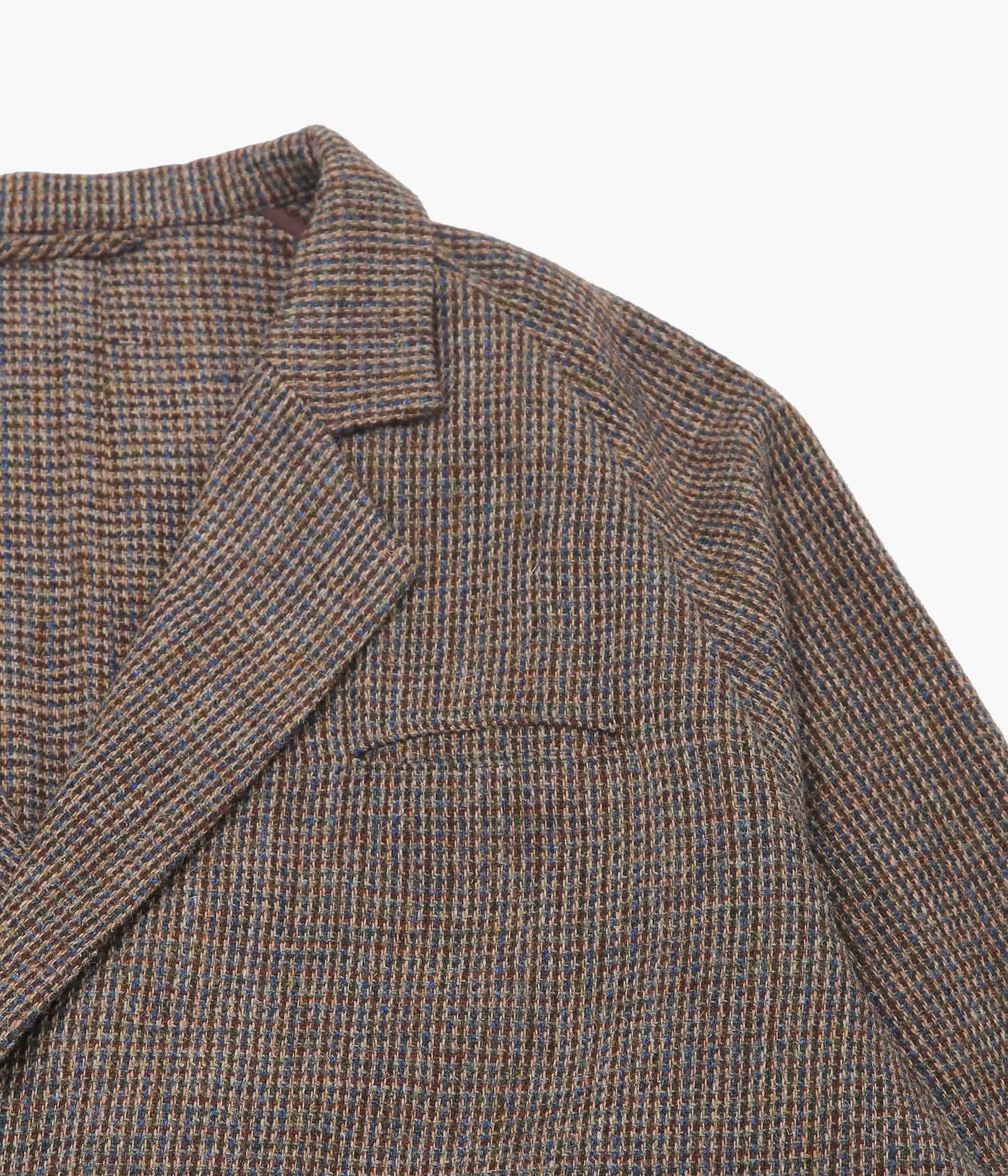 SILLAGE ''DOUBLE BREASTED HOUND TOOTH LIGHT BROWN HARRIS TWEED'' (LIGHT BROWN)