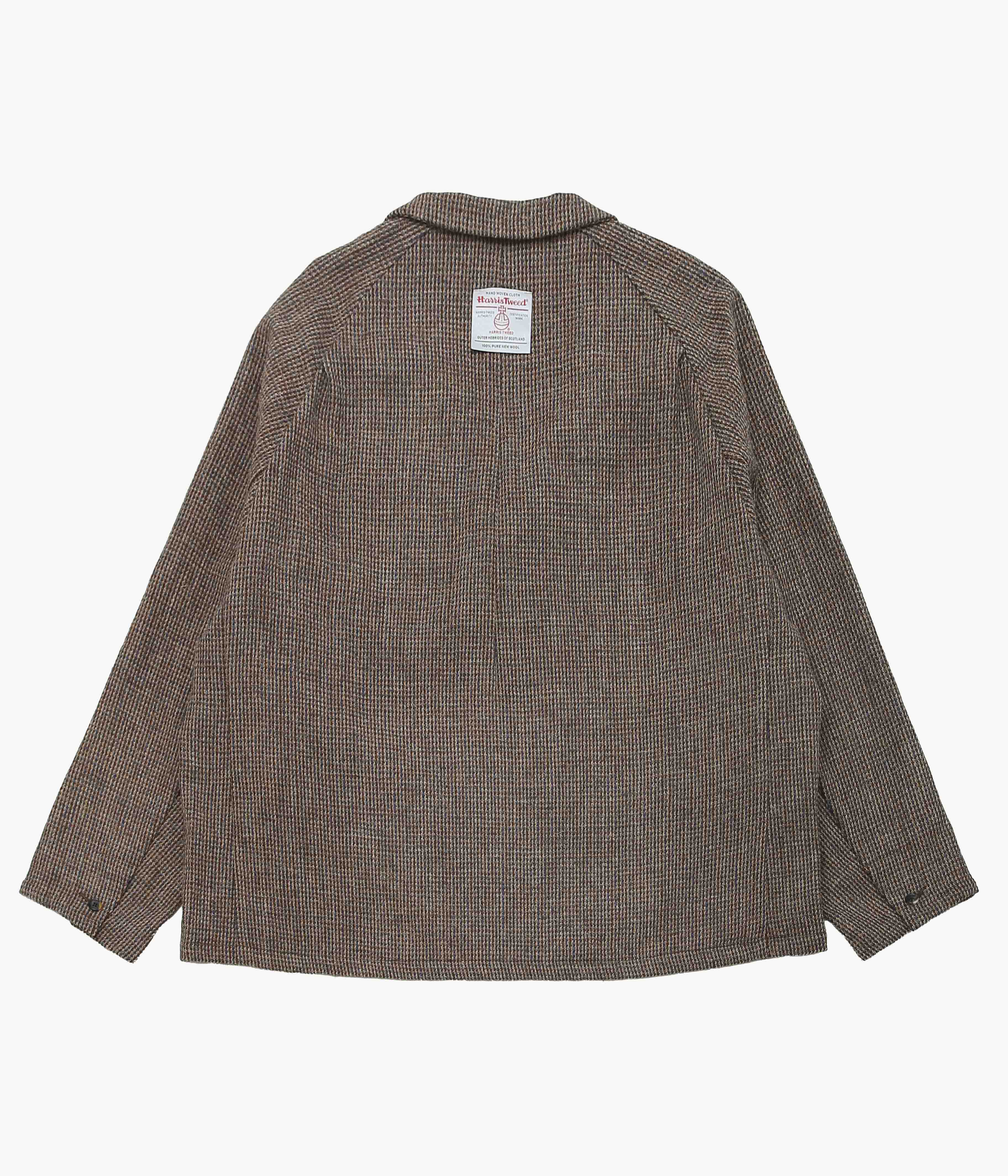 SILLAGE ''DOUBLE BREASTED HOUND TOOTH LIGHT BROWN HARRIS TWEED