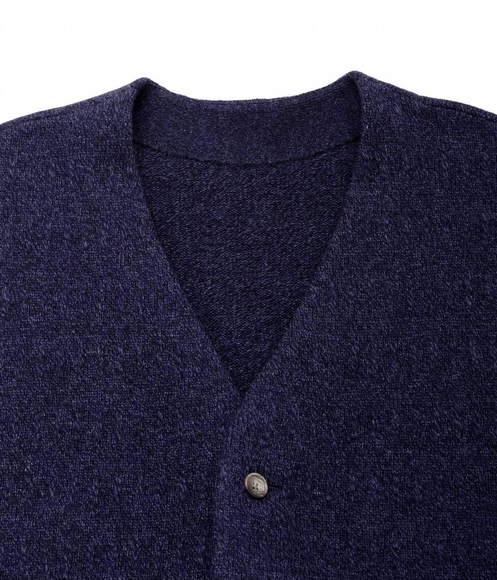 SILLAGE ''GILET THREE D KNIT'' (NAVY)