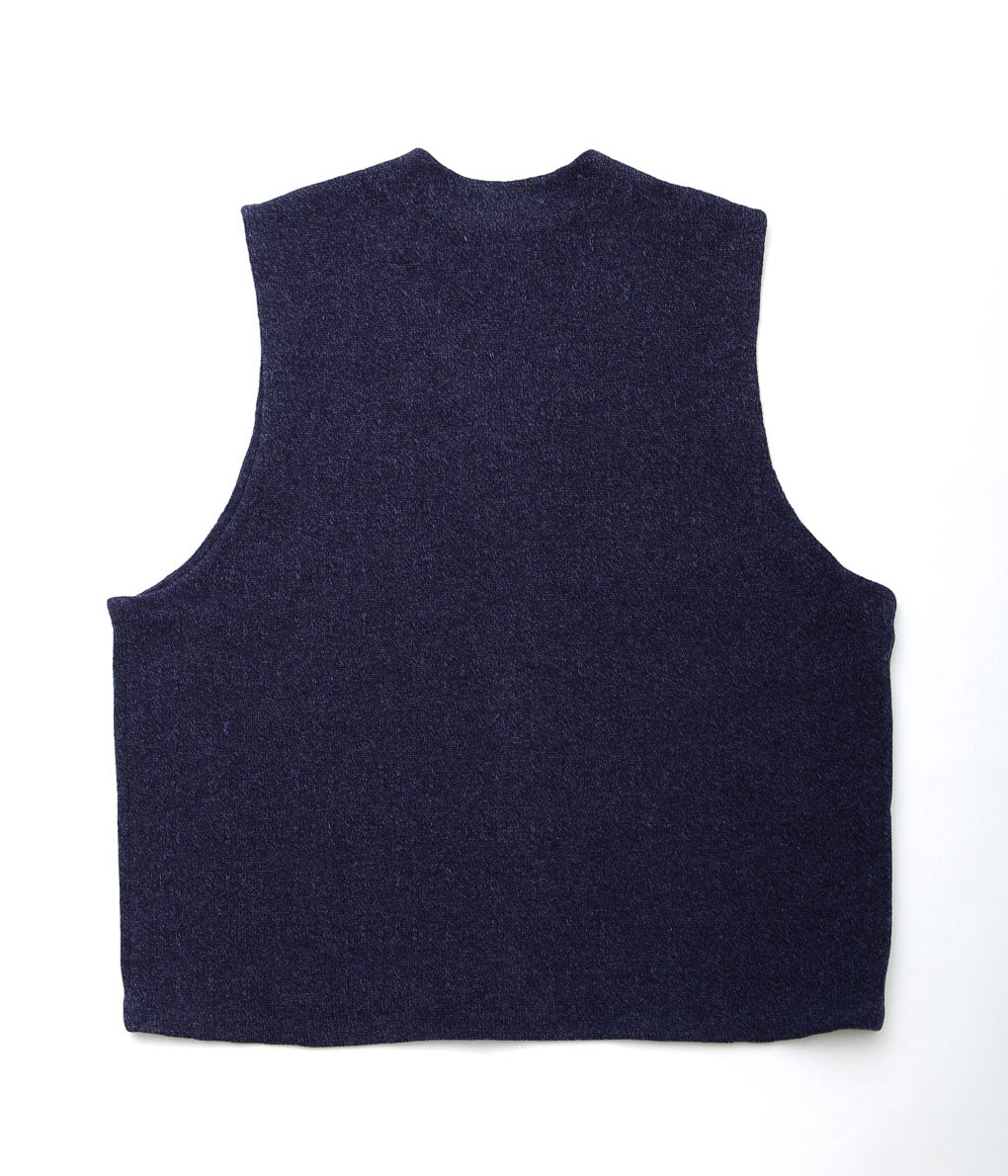 SILLAGE ''GILET THREE D KNIT'' (NAVY)