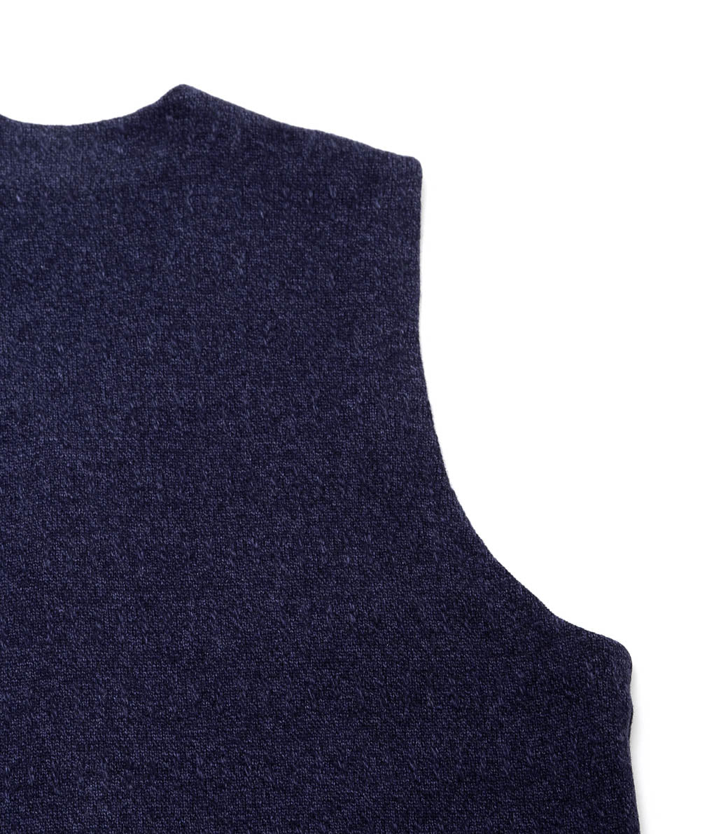 SILLAGE ''GILET THREE D KNIT'' (NAVY)