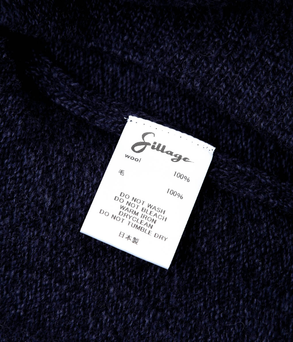 SILLAGE ''GILET THREE D KNIT'' (NAVY)