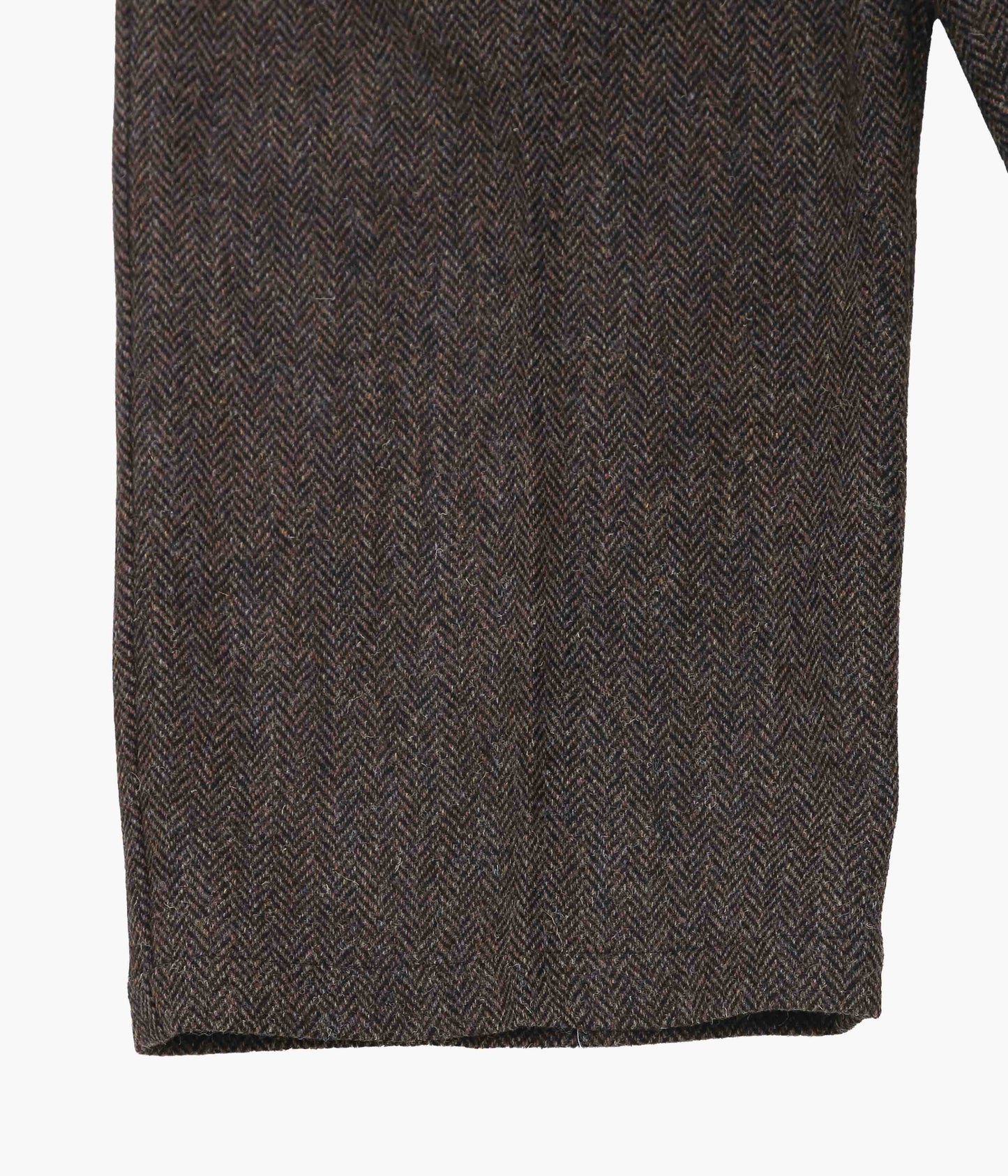 SILLAGE ''HAKAMA PANTS HERRING BONE BROWN HARRIS TWEED'' (BROWN)