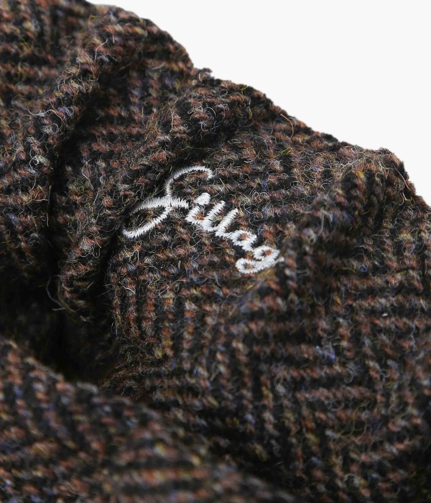 SILLAGE ''HAKAMA PANTS HERRING BONE BROWN HARRIS TWEED'' (BROWN)