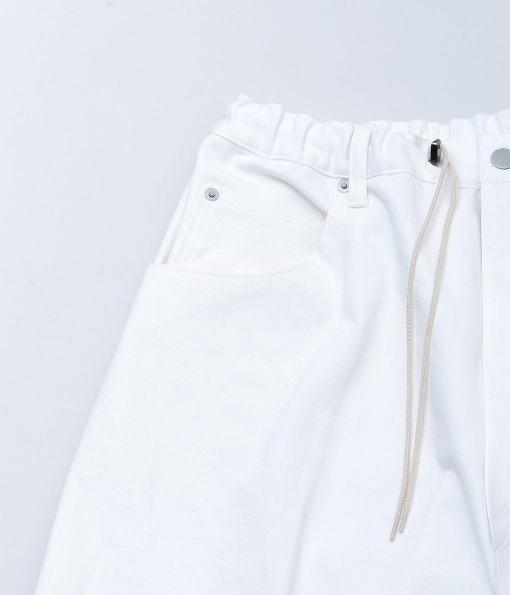 SILLAGE ''PANTALON CINQ POCHES'' (WHITE DENIM ONE WASH)